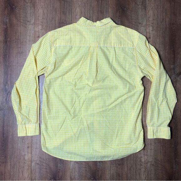 Tommy Hilfiger Men's XL Yellow Checkered Long Sleeve Button Down Collared Shirt - Picture 2 of 7